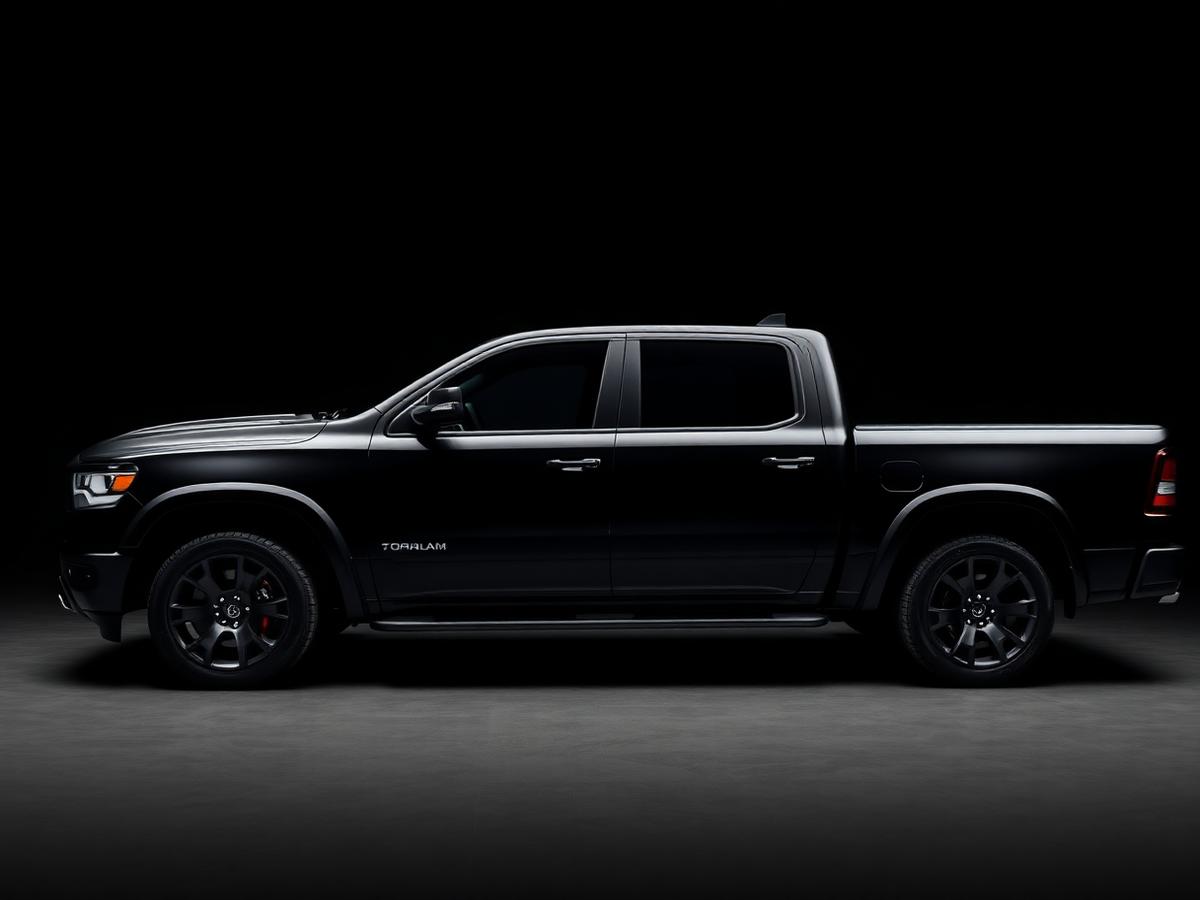 Pickup truck with full automotive window tint installed
